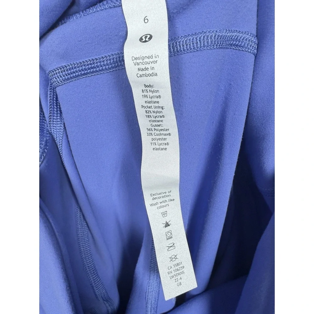 Lululemon Womens 6 High Rise Groove Flare Leggings Periwinkle‎ Yoga Pants